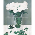 Schöne weiße Rosen-Ölgemälde